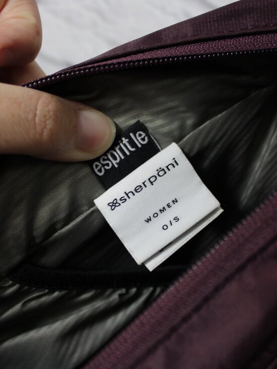Sherpani Esprit Burgundy Quilted Teardrop Anti-Theft RFID Multi Pocket Sling Bag main image 10